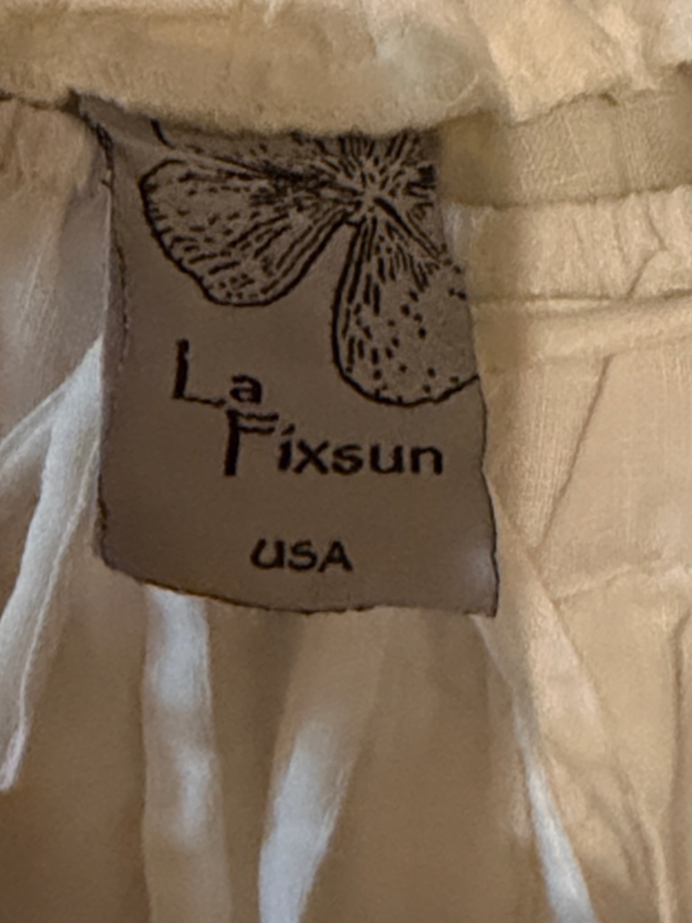 White Linen Wide-Leg Drawstring Pants - LA FIXSUN USA - Sz M - Picture 5 of 9